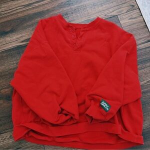 Red daily drills sweatshirt reversible